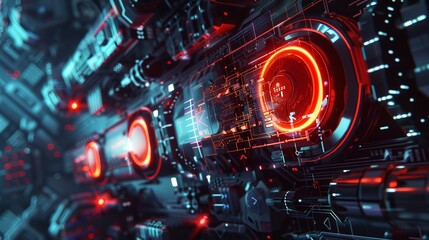 Modern conceptual tech futuristic background