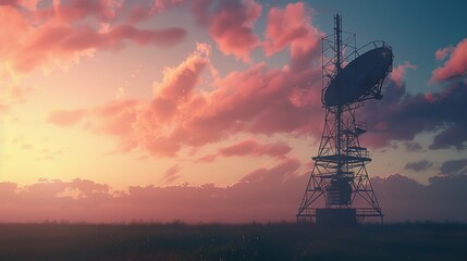 Modern conceptual tele communication tower