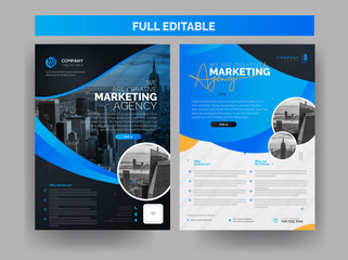 Business flyer template bundle design (full editable) new stylish flyer design, leaflet design, leaflet bundle, corporate flyer design © SAROUR