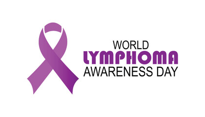 world Lymphoma Awareness day is observed every year on September.Holiday concept background, placard, banner design template Vector illustration background design.