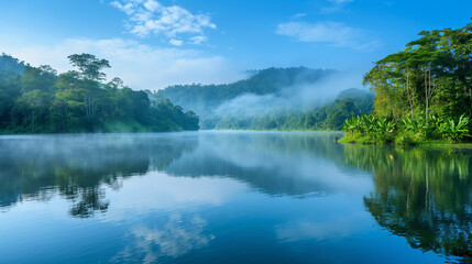 Obraz premium river in the rainforest