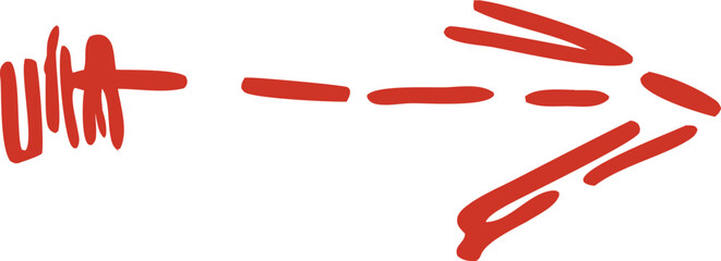 Vector vintage decorative arrow. Hand drawn vector design element