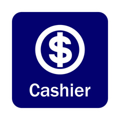 Obraz premium Cashier sign, Dollar sign icon. Payment service. 