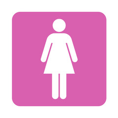 toilet sign, restroom sign, Woman toilet, public toilet.