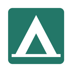 Camping area sign, Tent sites area
