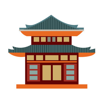 recommend clip art: Chinese building vector image, traditional china town architecture, chinese pagoda house clip art, ancient asian home