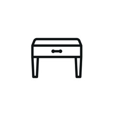 Desk icon vector design templates simple and modern