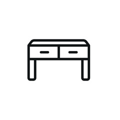 Desk icon vector design templates simple and modern