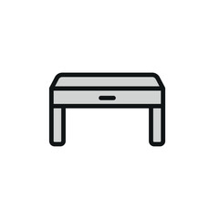 Desk icon vector design templates simple and modern