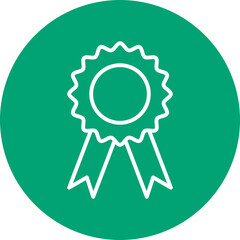 Discount Badge line circle icon