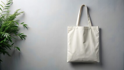 Empty canvas tote bag mockup for branding design, mockup, tote, bag, blank, canvas, branding, design, empty, space