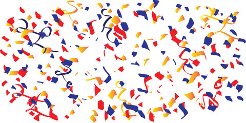 Colorful bright confetti vector design