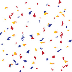 Colorful bright confetti vector design