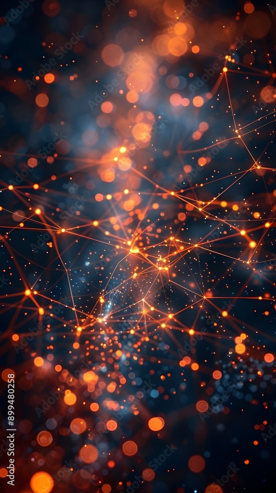 Aufkleber abstract digital connections and networking in modern business technology