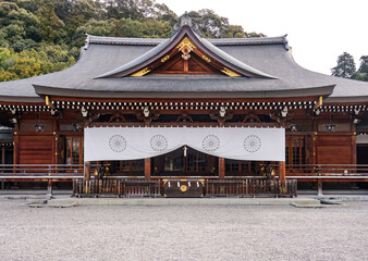 Naklejka premium 祈祷殿 日本最古ともいわれるの三輪明神こと大神神社（奈良県桜井市）