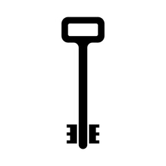 Key icon vector. Lock iluustartion sign. Closed symbol or logo.