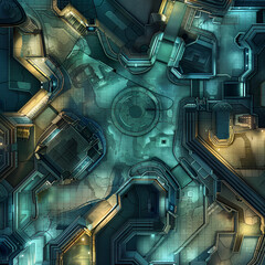 Modern Battle Map  for RPG ,Map for Dungeons and Dragons,DnD map, Tabletop Role-Playing Games, Adventure Game Background, Top-Down View