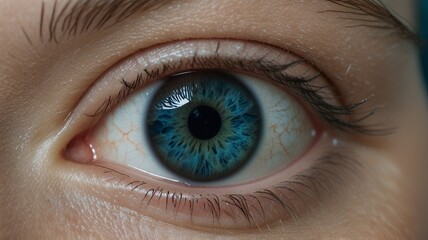 Fototapeta premium Close Up Picture Of an Ocean Blue Eye