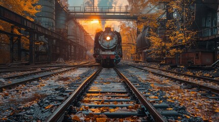 Naklejka premium Metallurgical plant