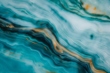 Fototapeta premium Aerial shot showing the large-scale spread of an oil spill in the ocean, with visible patterns of oil drifting with currents and affecting vast areas
