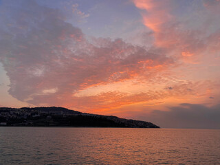 Obraz premium sunset over the ocean