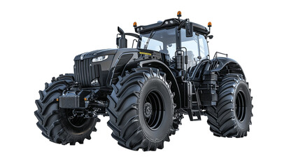 Obraz premium Big Powerful Agricultural Tractor Isolated on Transparent PNG Background, Generative AI. 