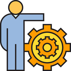 People and Gear Icon
