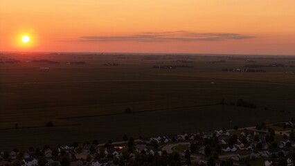 Sunset on the horizon