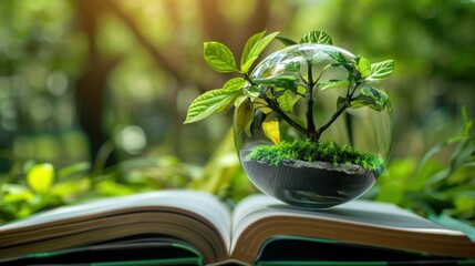 Sustainable education concept with emphasis on knowledge of sustainable environmental development in schools