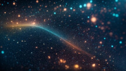 Cosmic Dawn: A radiant wave of stardust illuminates the vast expanse of space, hinting at new beginnings and celestial wonders.