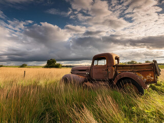 Fototapeta premium old rusty truck