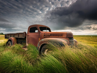 old rusty truck