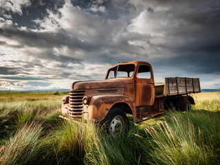 old rusty truck