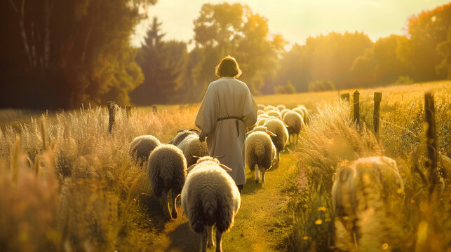 Shepherd In Robe Shepherd And Sheep Images – Browse 83,346 Stock Photos, Vectors, and ...
