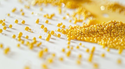 Scientist analyzing a groundbreaking chemical substance in a close-up laboratory shot