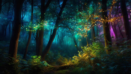 light in the forest