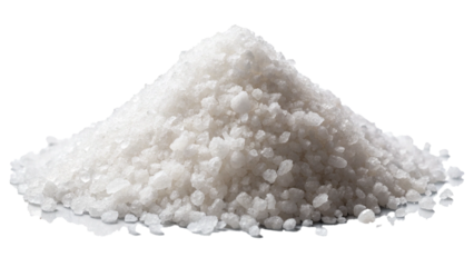 Healthy cooking element Salt on white or transparent background