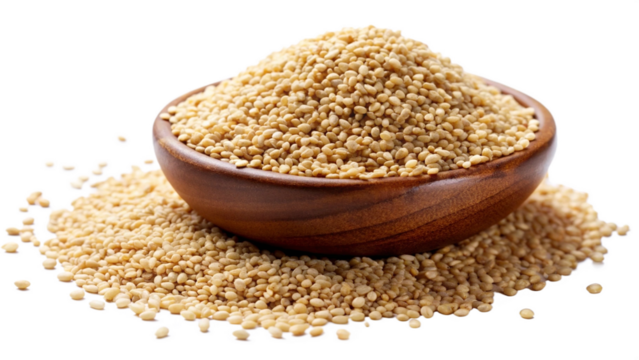 Healthy spice Sesame seed on transparent background