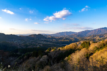 Obraz premium 国見ヶ丘展望台の夕暮れ