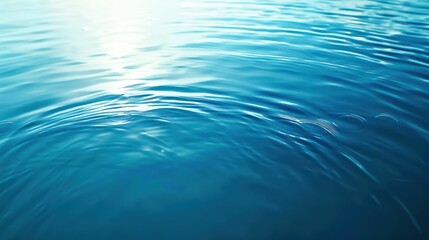 Obraz premium A serene blue background with gentle ripples resembling a calm ocean surface 