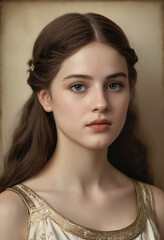 Naklejka premium portrait of a girl 