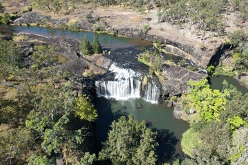 Aerial photo of Millstream Falls Queensland Australia