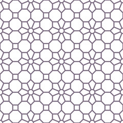 Naklejka premium Seamless pattern with geometric shapes on a white background vector