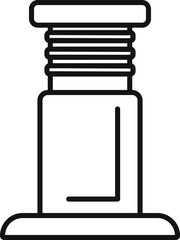 Water well pump icon representing a system for extracting groundwater