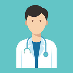 Fototapeta premium Doctor Avatar Vector Illustration 