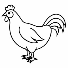 hen and chicken Vector