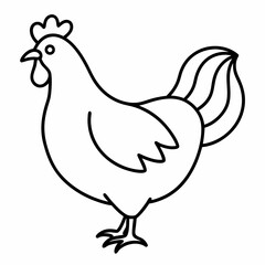 hen and chicken Vector