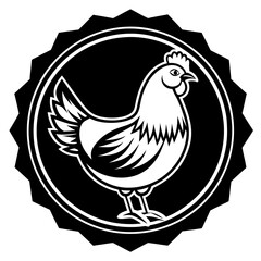 Obraz premium hen and chicken Vector