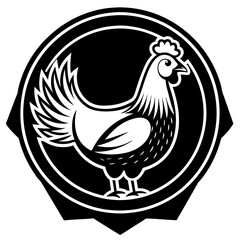 hen and chicken Vector