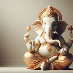Golden Statue of Lord Ganesha